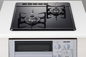 ガラストップガスコンロ