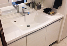 人造大理石・
ボウル一体型カウンター