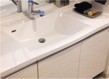 人造大理石・ボウル一体型カウンター