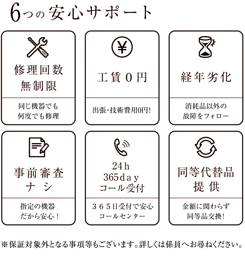 住宅設備機器延長保証【10年保証】