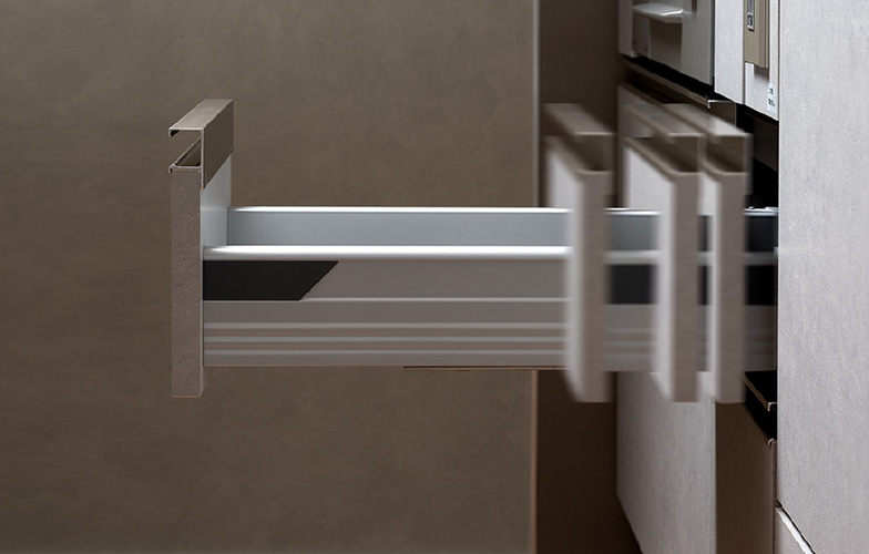 ブルモーション機能付引き出し