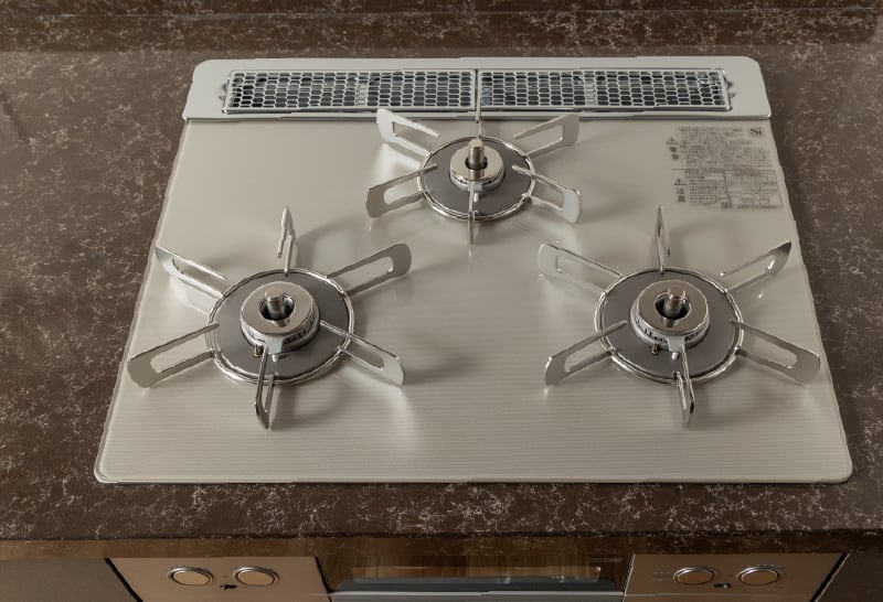 両面焼グリル付ビルトインコンロ