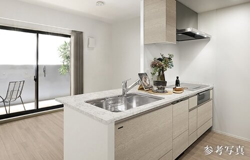 天板一体型フラットカウンター