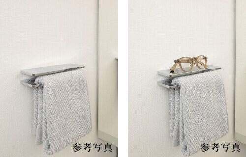 小物置き付タオル掛け