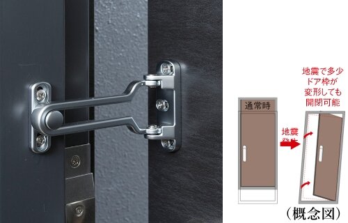 対震枠・対震ドアガード付玄関ドア