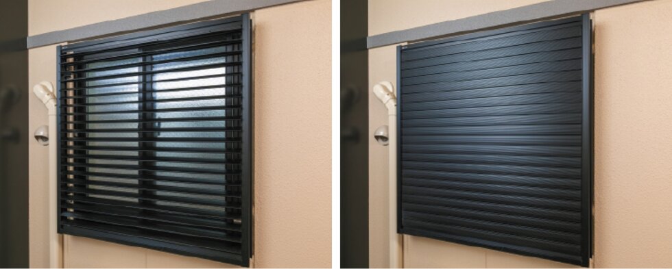 可動ルーバー式面格子