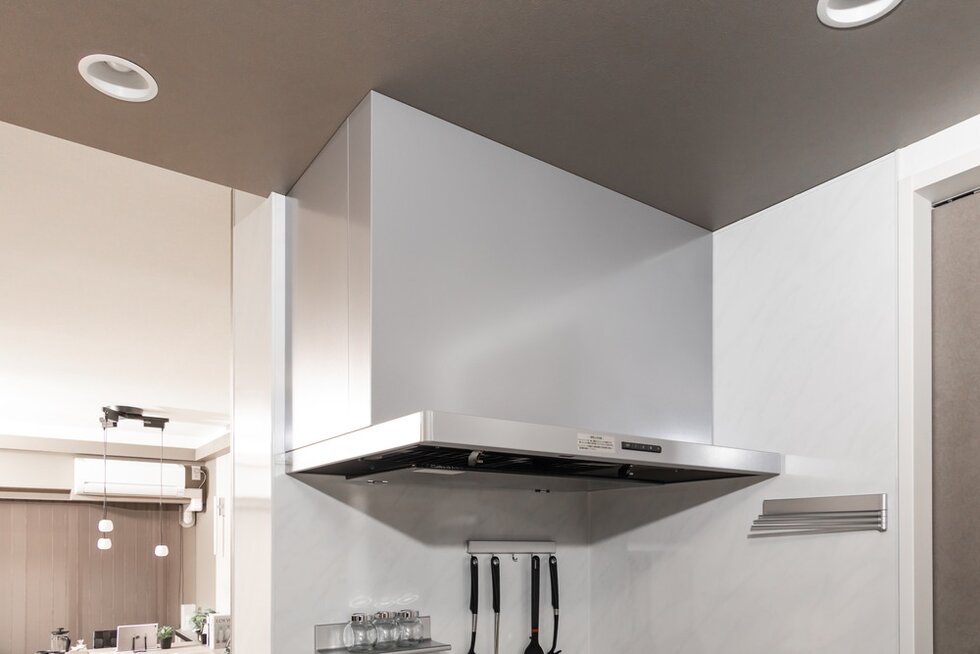 整流板付きレンジフード