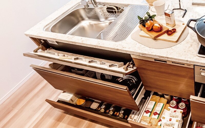 シンク前フラップ包丁差し