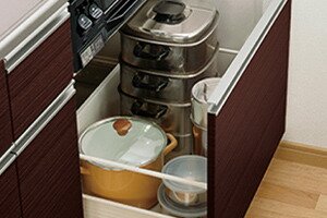 ソフトクローズスライド収納