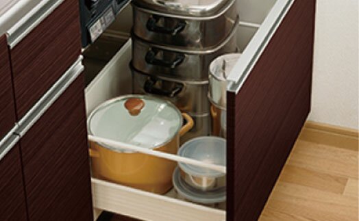 ソフトクローズスライド収納