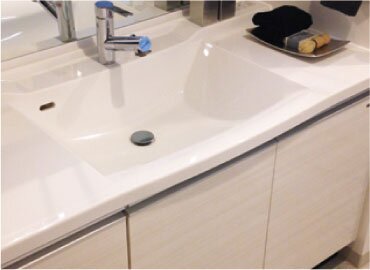 人造大理石・ボウル一体型カウンター