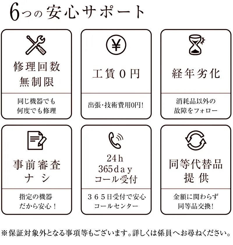 住宅設備機器延長保証【10年保証】