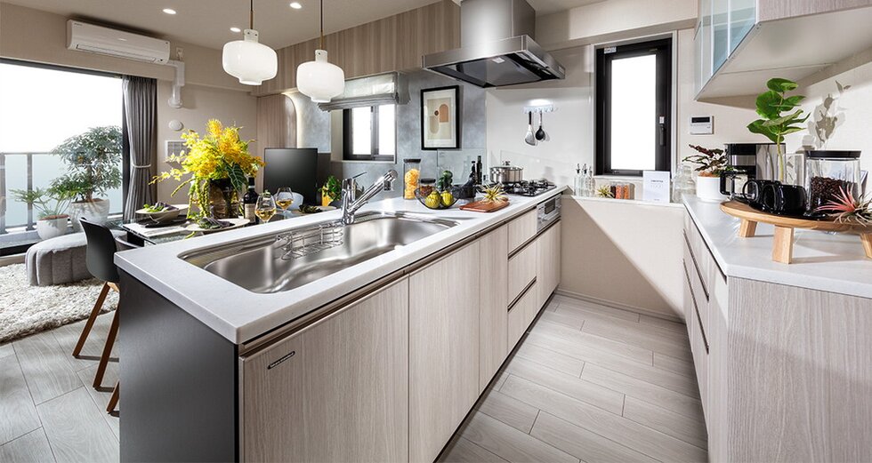 新発想の「フレタスキッチン」を採用。