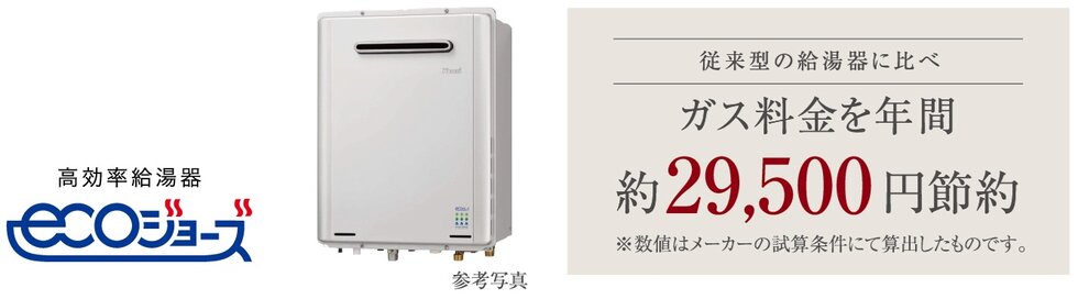 高効率給湯器「エコジョーズ」