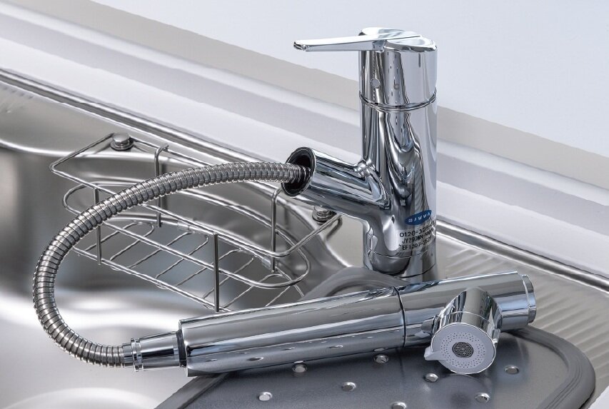 浄水器内蔵ハンドシャワー水栓／節湯水栓（キッチン）