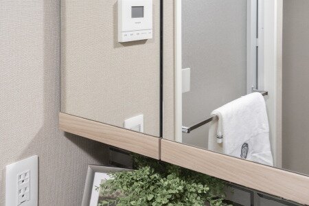 上下框付きミラー（防湿鏡）