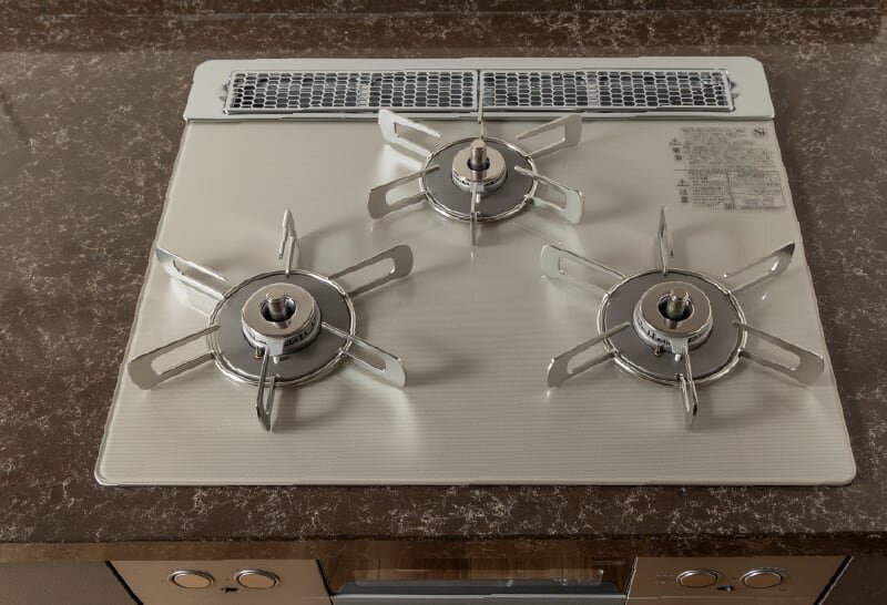 両面焼グリル付ビルトインコンロ