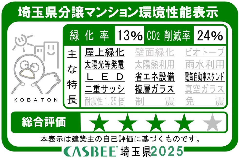 埼玉県分譲マンション環境性能表示