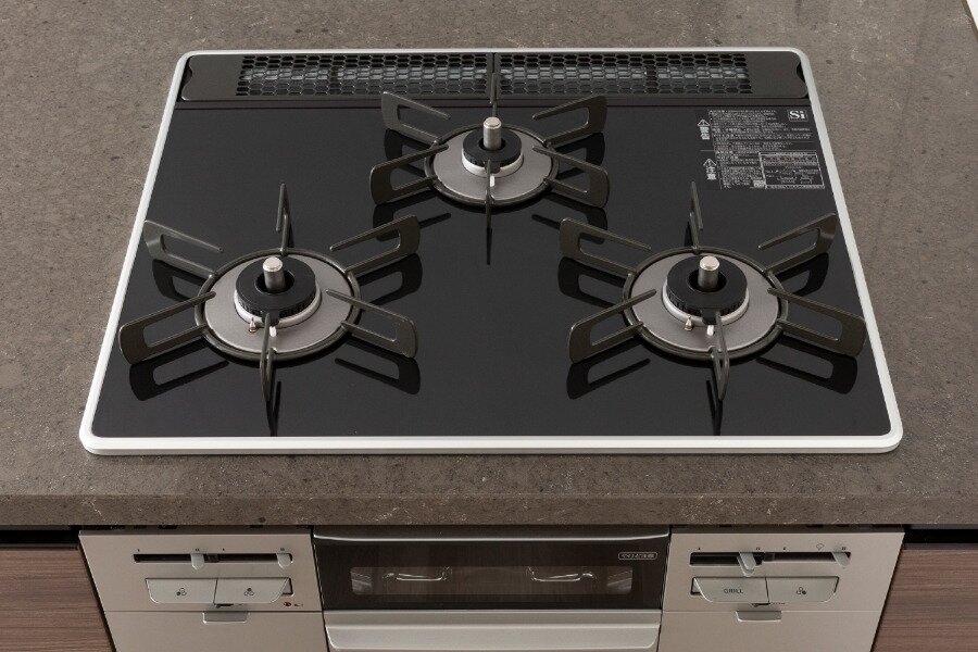 3口パールクリスタルトップコンロ