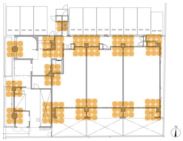 地盤改良杭位置図