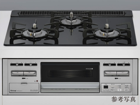 ガラストップガスコンロ