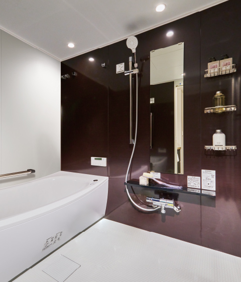 先進の機能を備えたバスルーム