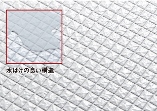 水はけが良くお掃除も簡単なカラリ床