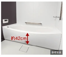 出入りがしやすいユニットバス
