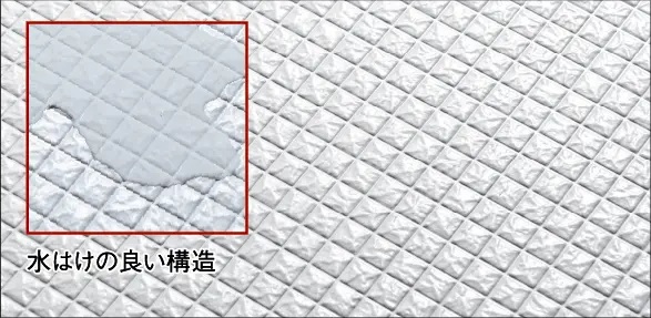 水はけが良くお掃除も簡単なカラリ床