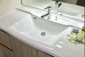 ボウル一体型洗面カウンター
