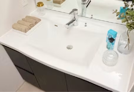 ボウル一体型洗面カウンター