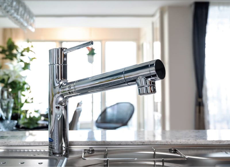 浄水器一体型シャワー水栓