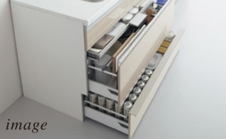 シンク下スライド収納