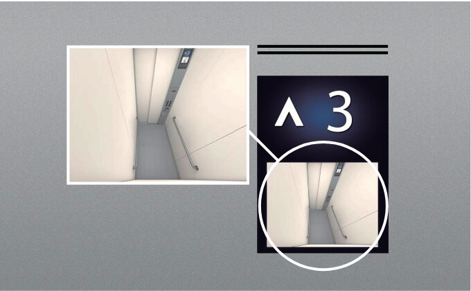 エントランスホールにEV内モニター