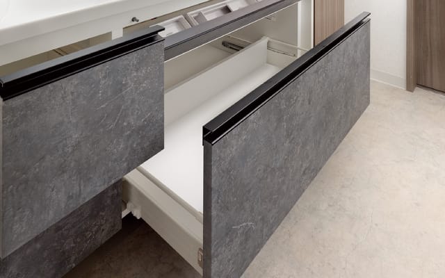 化粧台収納（ソフトクローズ付）