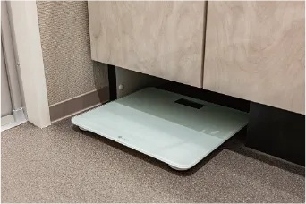 ヘルスメーター収納スペース