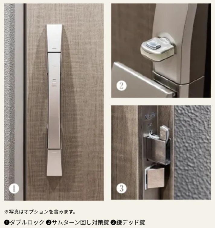 ダブルロック仕様で安心のディンプルキー