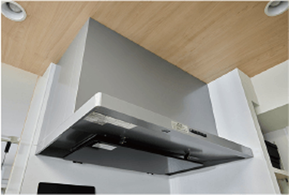 ホーロー整流板付きレンジフード