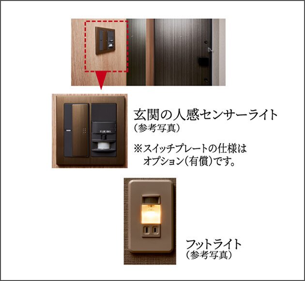 人感センサーライト、フットライト