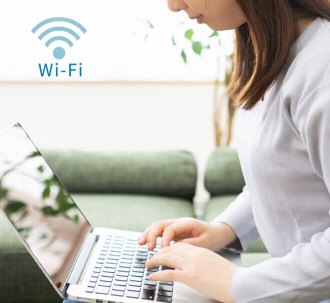 エントランスホールではWi-Fiが利用可