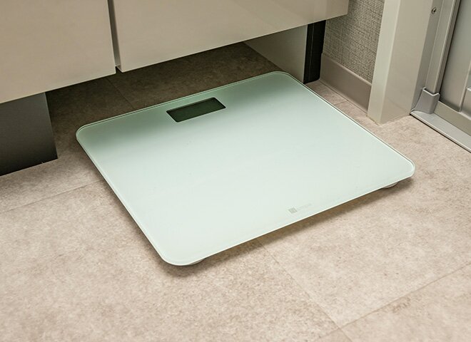 ヘルスメーター収納スペース