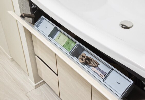 ボウル下ポケット収納