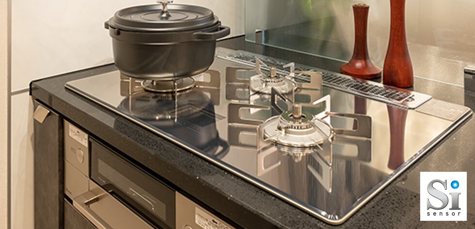 多彩な便利機能を搭載、ガラストップコンロ「デリシア」