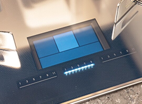 トッププレートの液晶表示