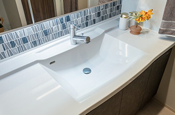 ボウル一体型カウンター