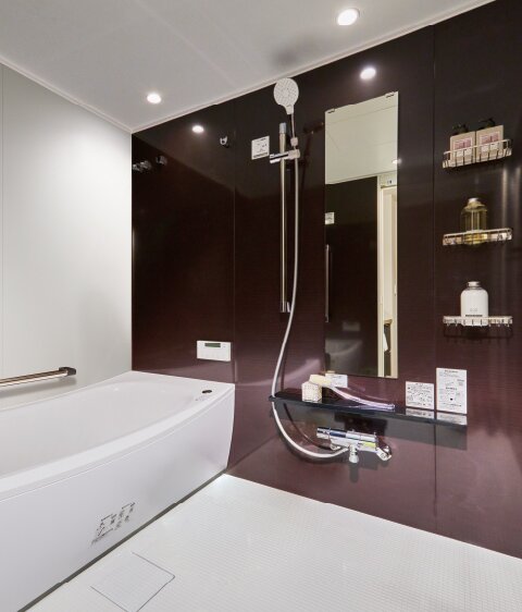 先進の機能を備えたバスルーム