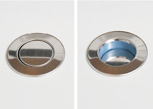 ボタンを押すだけで排水できるワンプッシュ排水栓