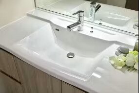 ボウル一体型洗面カウンター