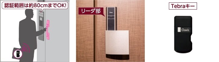 玄関ドアにハンスフリーシステム Tebra cell（テブラセル）採用