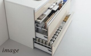 シンク下スライド収納